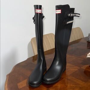 Hunter Women's Tall Black Rain Boots